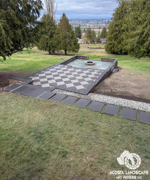Multi-Tiered Patio, Fire Pit & Integrated Outdoor Living Design in Bothell 